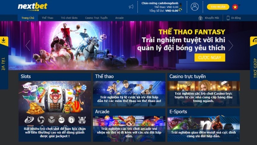 Kho game tại Nextbet có thể thỏa mãn đam mê cá cược của anh em